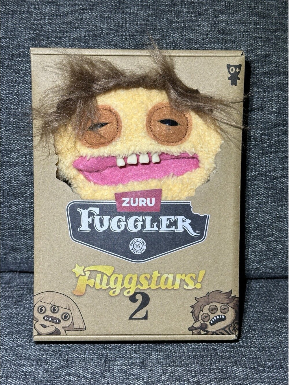 ZURU Fuggler Fuggstars Series 2 Fuggbieb 9" Plush Toy Yellow Monster NIB